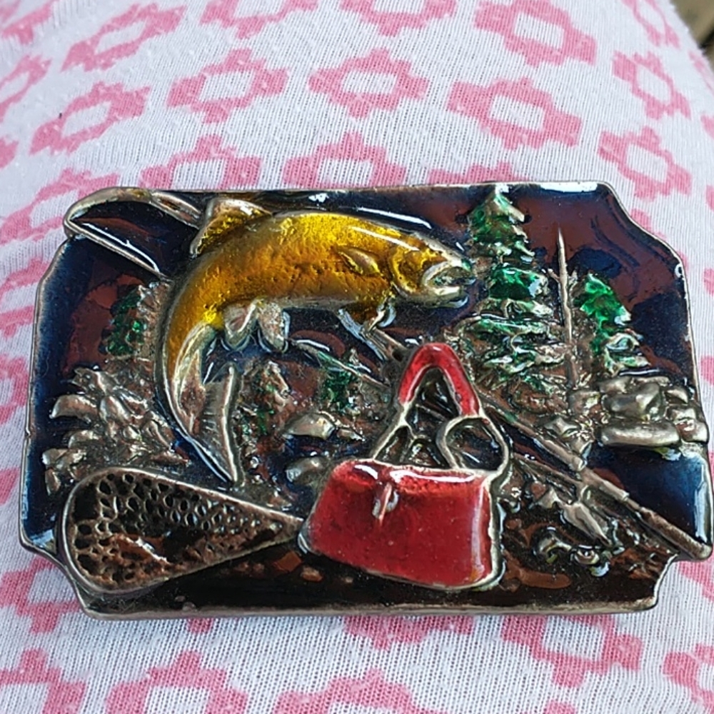 NWOT Canadian Bass Fishing Belt Buckle